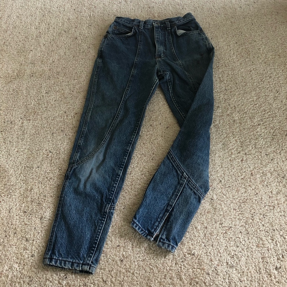 Vintage 90s Girls Lee skinny jeans with zipper ankle